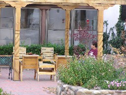 The courtyard at the Casa De Gailvan